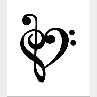 Musical Heart Symbol Posters and Art